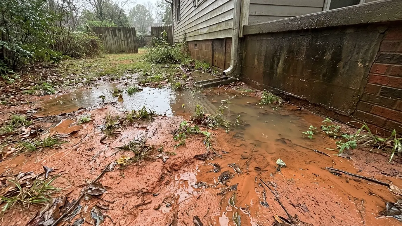 Foundations in Clay Soil and Wet Yards explained for Nashville and Middle Tennessee