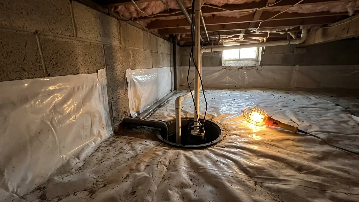 Crawl Space Drainage and Sump Pumps in Nashville and Middle Tennessee