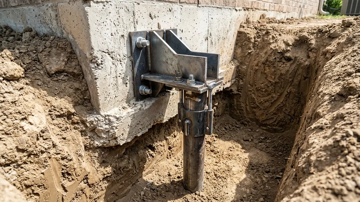 Steel Push Piers in Nashville and Middle Tennessee